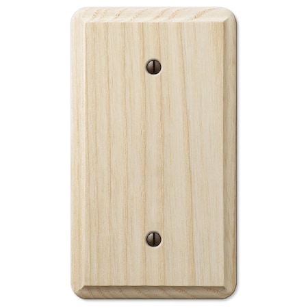 Westek Wood Blank Wall Plate, Unfinished 101603
